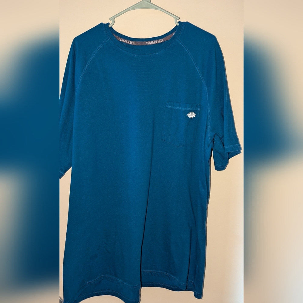 Dickies T Shirt  Performance Temp-IQ Cooling Pocket Blue  Size 2XLT
